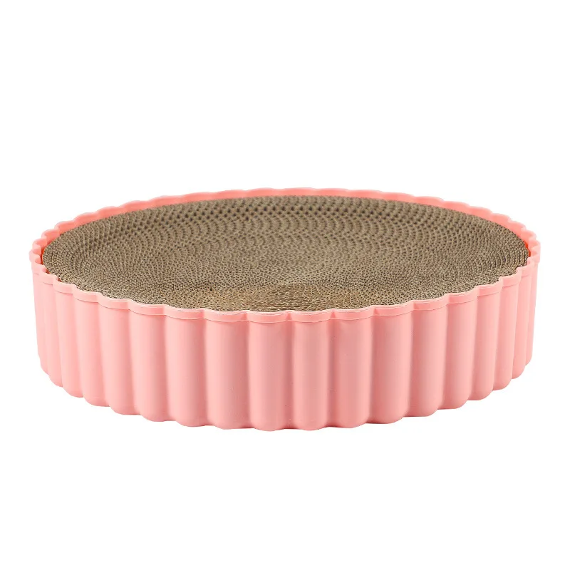 

Hot Selling Environmental New Style High Quality House Corrugated Round Cat Nest Scratcher Board Toys Factory