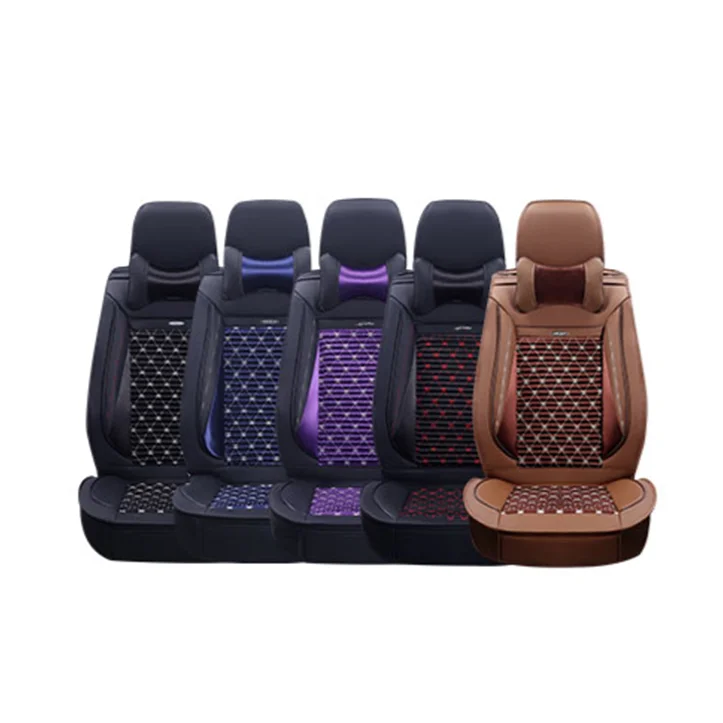 

Muchkey High Quality Four season full coverage car seat cover Five seater full coverage leather car seat covers