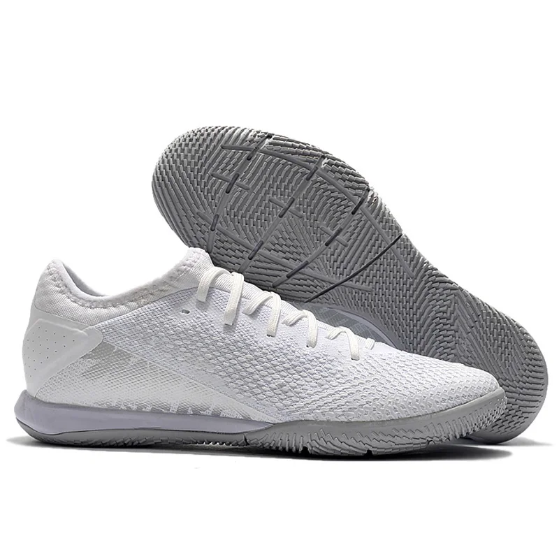 

New design brand original shoes Soccer boots wholesale price IC athletic football boots boys training shoes for men, White