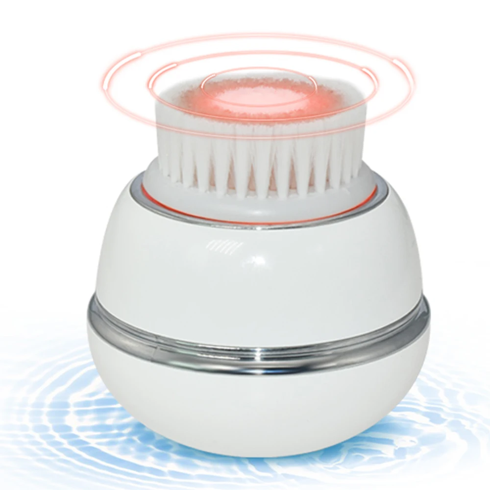 

NEW Arrival LED light treatment skin care machine electric exfoliating cleansing face cleanser brush face washing device