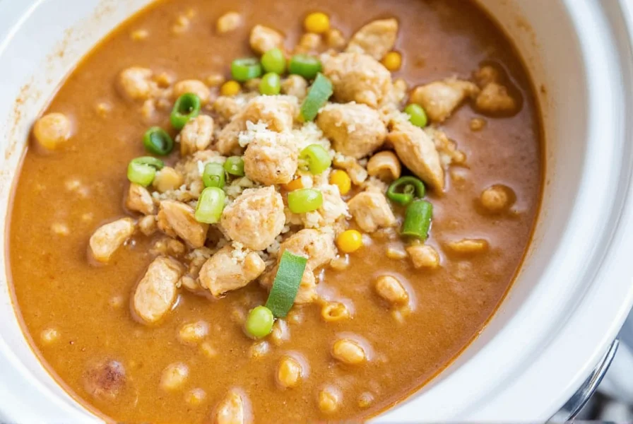 Easy White Chicken Chili Crockpot Recipe (4-Ingredient)