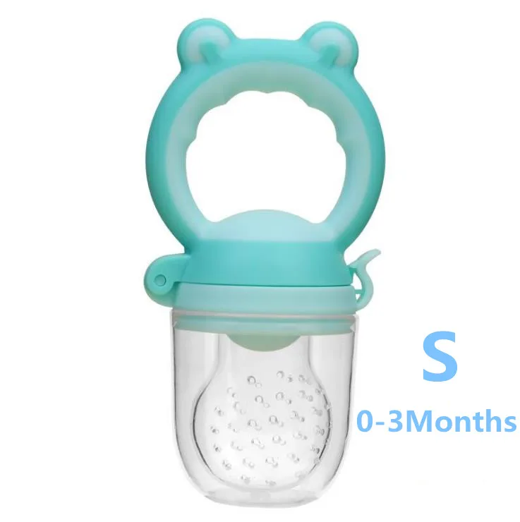 
New Arrival Cartoon Animal Shape Newborn Food Biting Baby Pacifier Baby Fruit Vegetable Feeder 