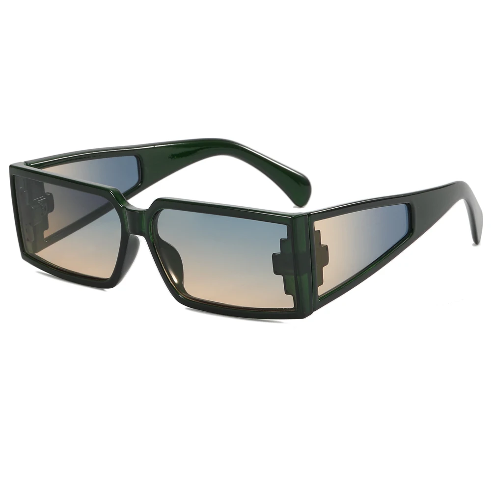 

Superhot Eyewear 11217 Fashion 2023 Y2K Tinted Rectangle Shades Sunglasses