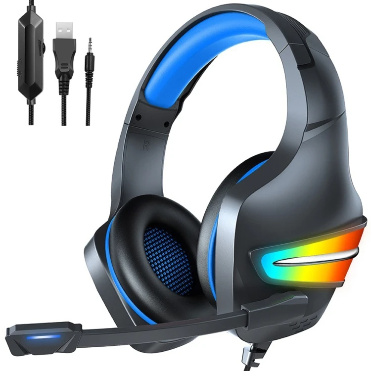 

Professional OEM Cheap Buy Custom Logo USB 3.5mm RGB LED Gaming Headset Headphones For Computer Gamer