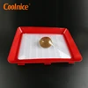 Plastic Thin Healthy Creative Save Food Preservation Tray With Elastic Lid