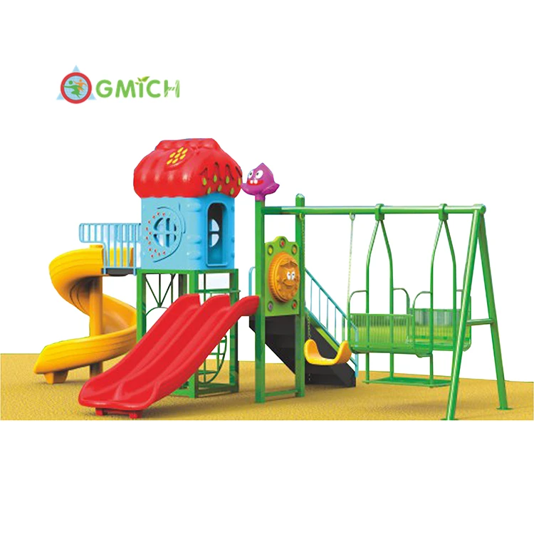 

Small and cheap toys playground kids plastic slide swing sets playground outdoor kids play games JMQ-C191812, As the picture