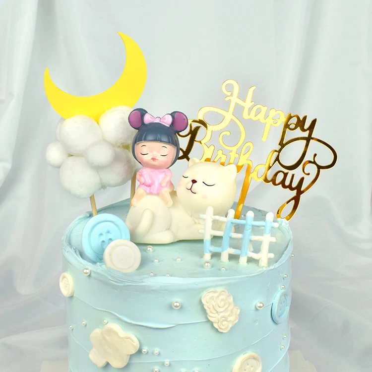 Jouets En Vinyle Pour Bebes Garcons Cafe Chien Fille Assis Sur Le Chat Decoration De Gateau De Mariage Buy Jouets En Vinyle Gateau Decoration Gateau De Mariage Topper Product On Alibaba Com