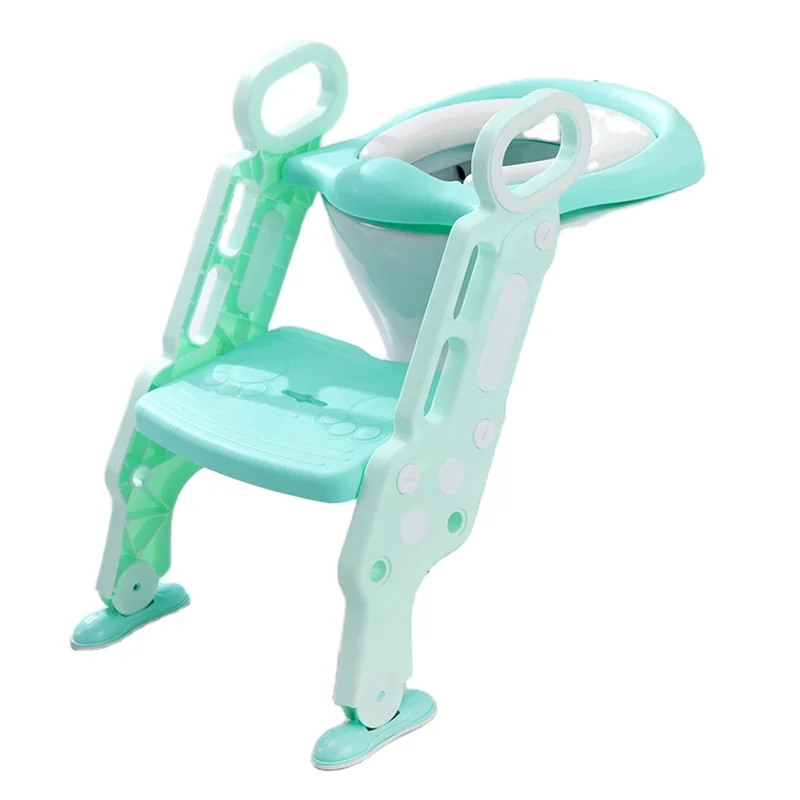 

Baby potty trainer safety seat chair step baby toilet with adjustable ladder infant toilet training folding seat, Pink,grey,green