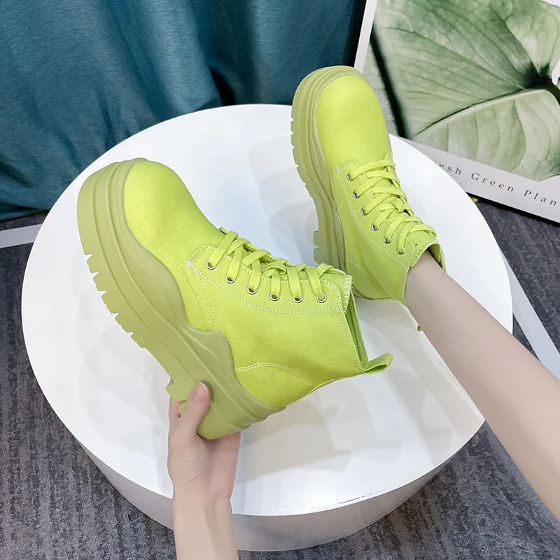 

High Top Sneakers Women Casual Platform Shoes Fashion Thick Bottom Ladies Vulcanized Shoes Chunky Sneakers Women Zapatos Femme