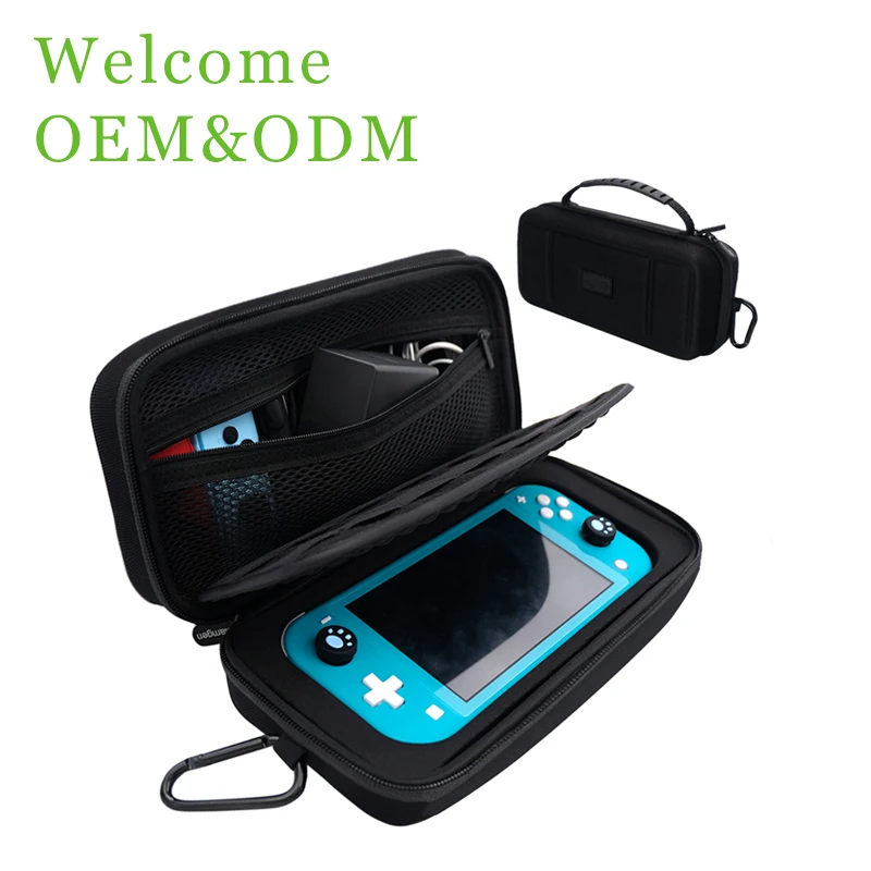 

2020 Portable Custom EVA Hard Protective Black Case Cover For Nintendo Switch Console Game Accessories, Black or customized