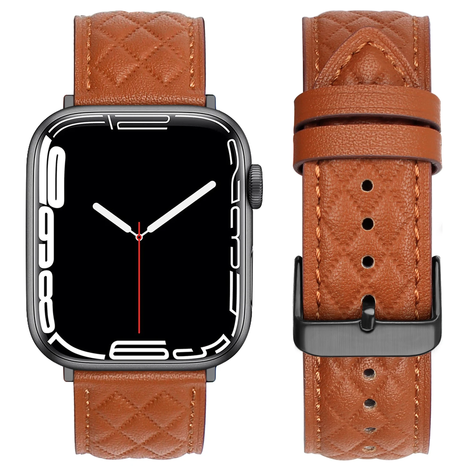 

RYB Premium Genuine Leather Band For Apple Watch 41mm 45mm 49mm Vintage Bracelet for iWatch Series 8 Ultra