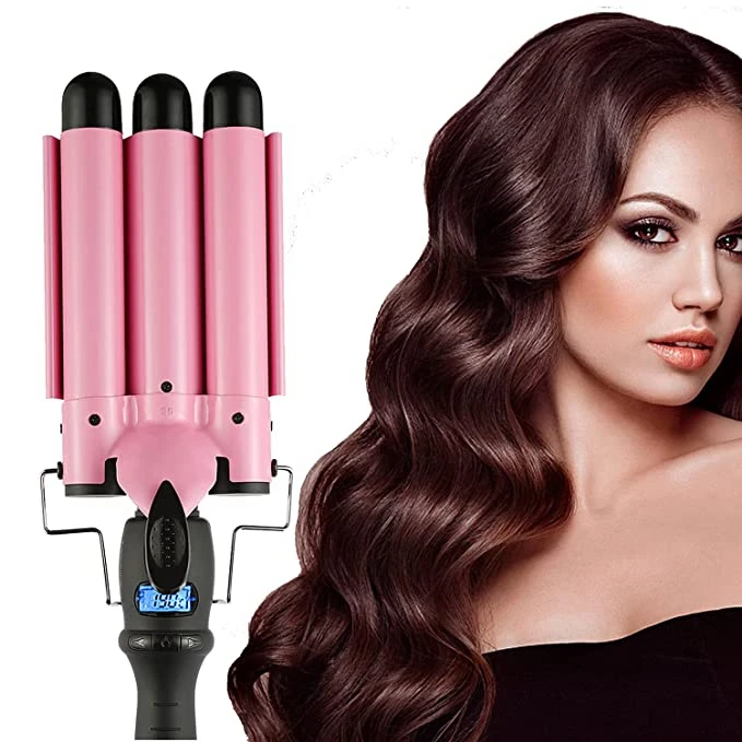 

Home Meiking Customized Electronic Curling Iron Flat Irons For Curls Hair Curlers Rollers Metal Hair Culer with LCD Display