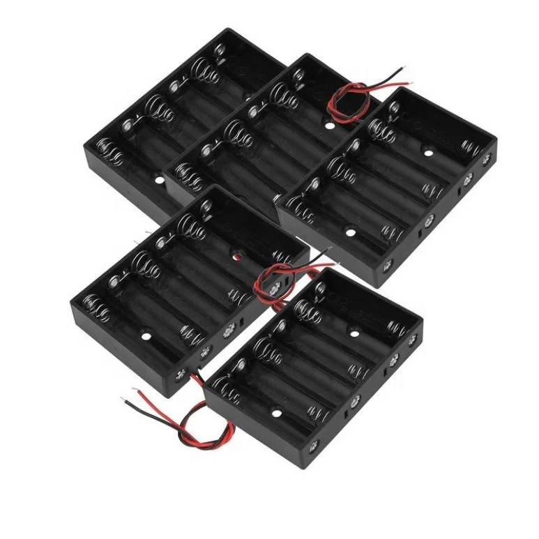 Aa Battery Holder Abs Plastic 1.5v 3v 4.5v 6v 7.5v 9v 1 2 3 4 5 6 Slot