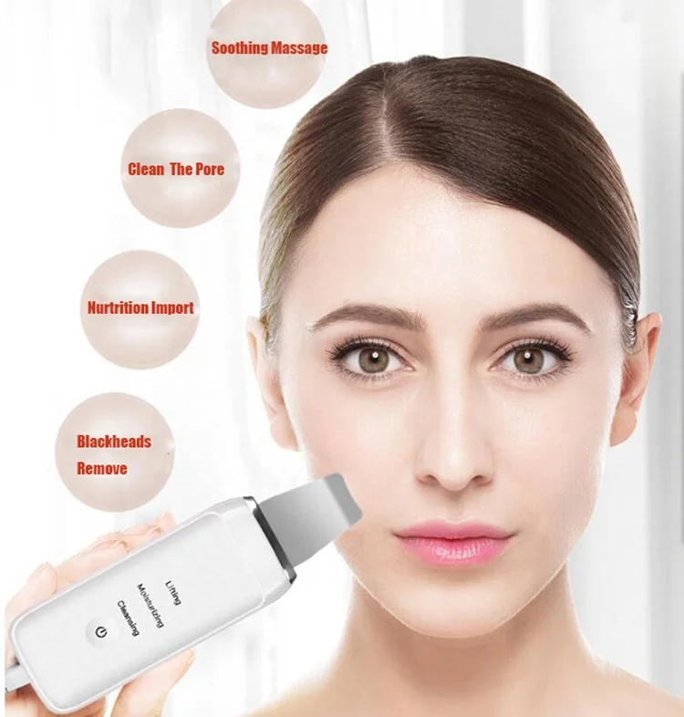

Skin Scrubber Spatula Silicone Facial Scraper Epurateur De Peau Skin Cleansing Care Acne Blackhead Remover Facial Skin Scrubber, White