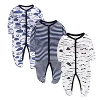 

China online supplier 12 months baby boys clothes soft cotton infant suit baju bayi long sleeve baby rompers girls