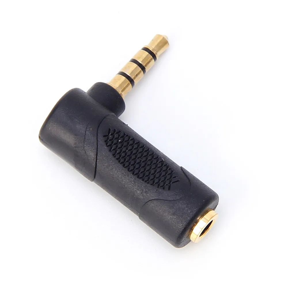 

Mini 90 Degree Right Angle DC3.5mm Audio Cable Adapter stereo audio cable side port male to female bend adapter