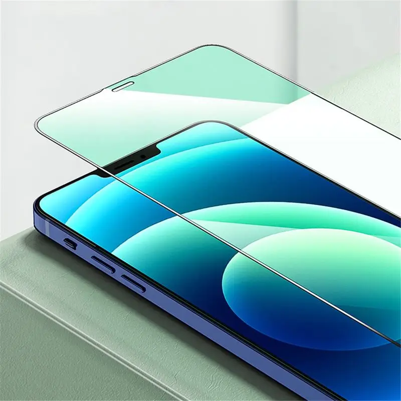 

Light Green Eyecare Full Cover green screen protector For iPhone 12 Pro Max