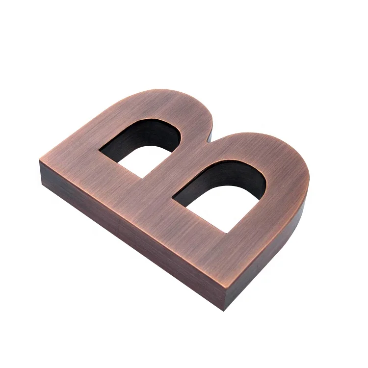 
Single alphabet imitated wood stainless steel front lit sign boards for restaurant 