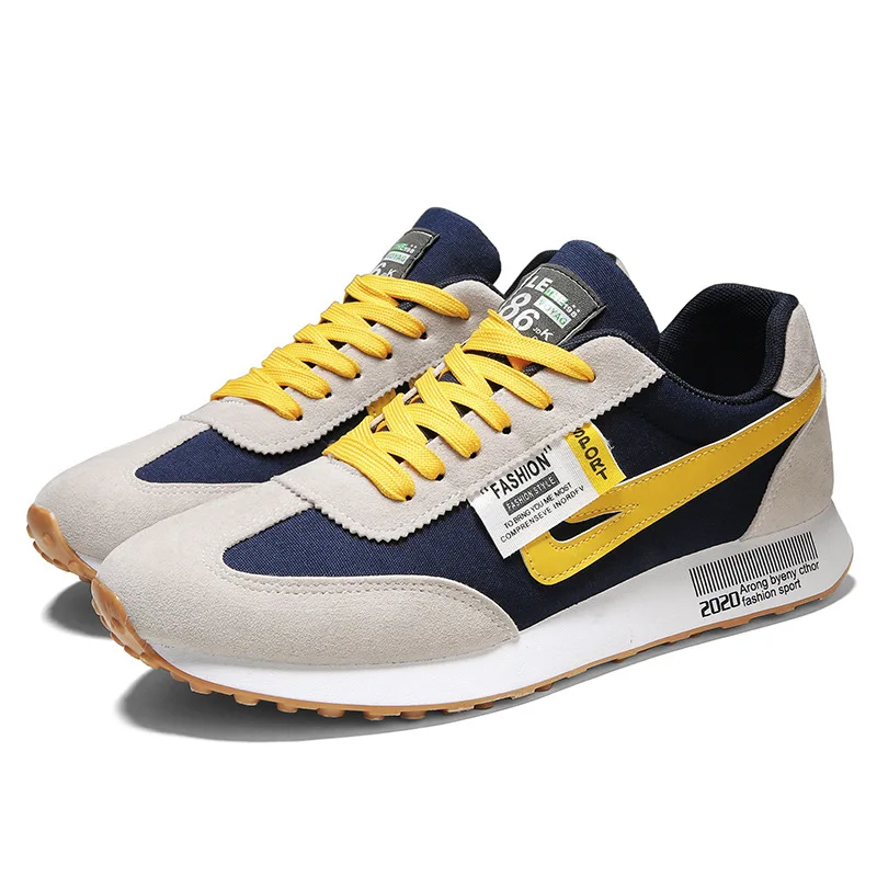 

2021 Spring Autumn New Sports Shoes Men's Casual Trend Running Shoes All-match Board Breathable Sports Shoes Men