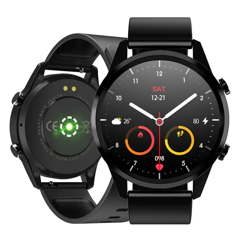 

Amazon NEW smart Watch F35 BT Calling Android iOS Phone Accessories Custom Dial Blood Oxygen Monitor Waterproof Health Tracker, 4 colors