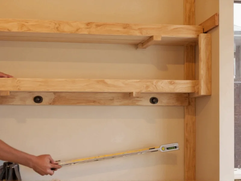 Leveling storage rack supports with carpenter's level