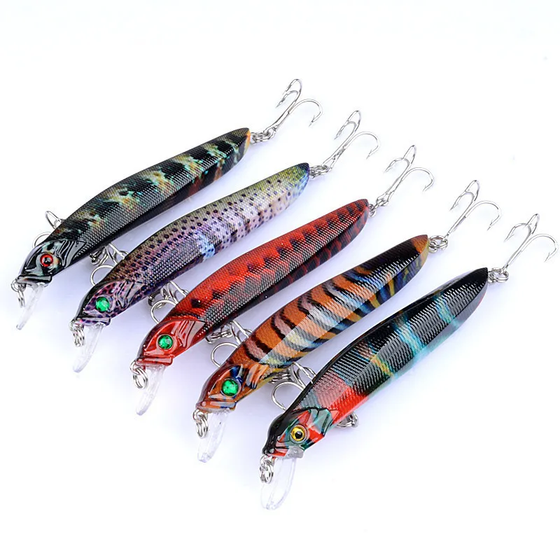 

Colorful Body Texture Wobblers 10cm/7.2g Minnow Fishing Crank Baits Sea Fish Lures Crankbaits Isca Striped Artficial Hard Baits