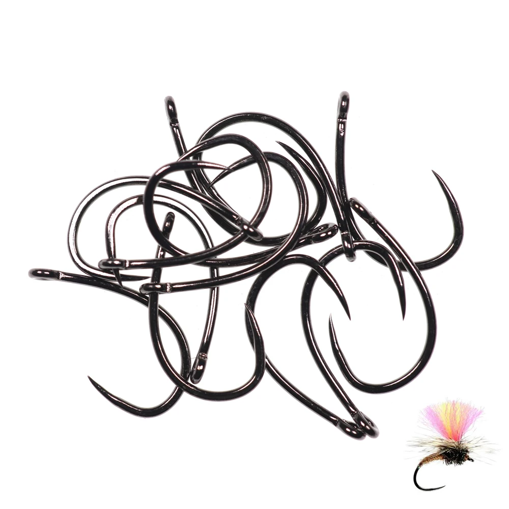 Vampfly Barbless Curved Nymph Stonefly Klink Shrimp Scud Caddis Fly Tying Hook Ultra Sharp Fly Tying Hook Premium Grade