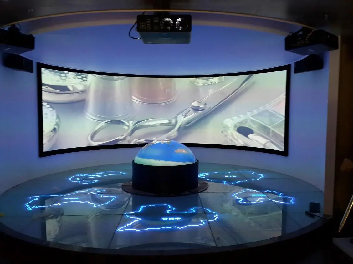 电影院白色优质150 "16:10 4k曲面固定架家庭影院投影机投影屏幕