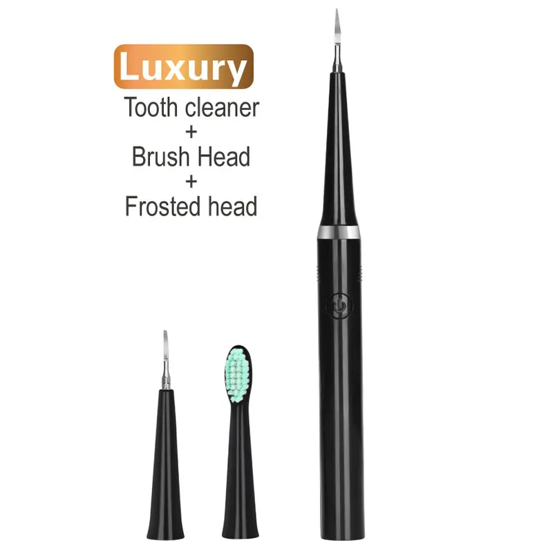 

Mini Ultrasonic Teeth Cleaning Kit Scaler Tooth Cleaner For Home&Trip, Black/white