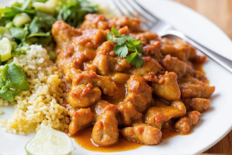 Spice rack with ancho chili and chicken nearby