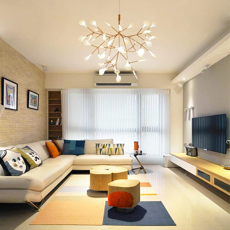 Nordic modern creative Firefly pendant light led  living room restaurant chandelier