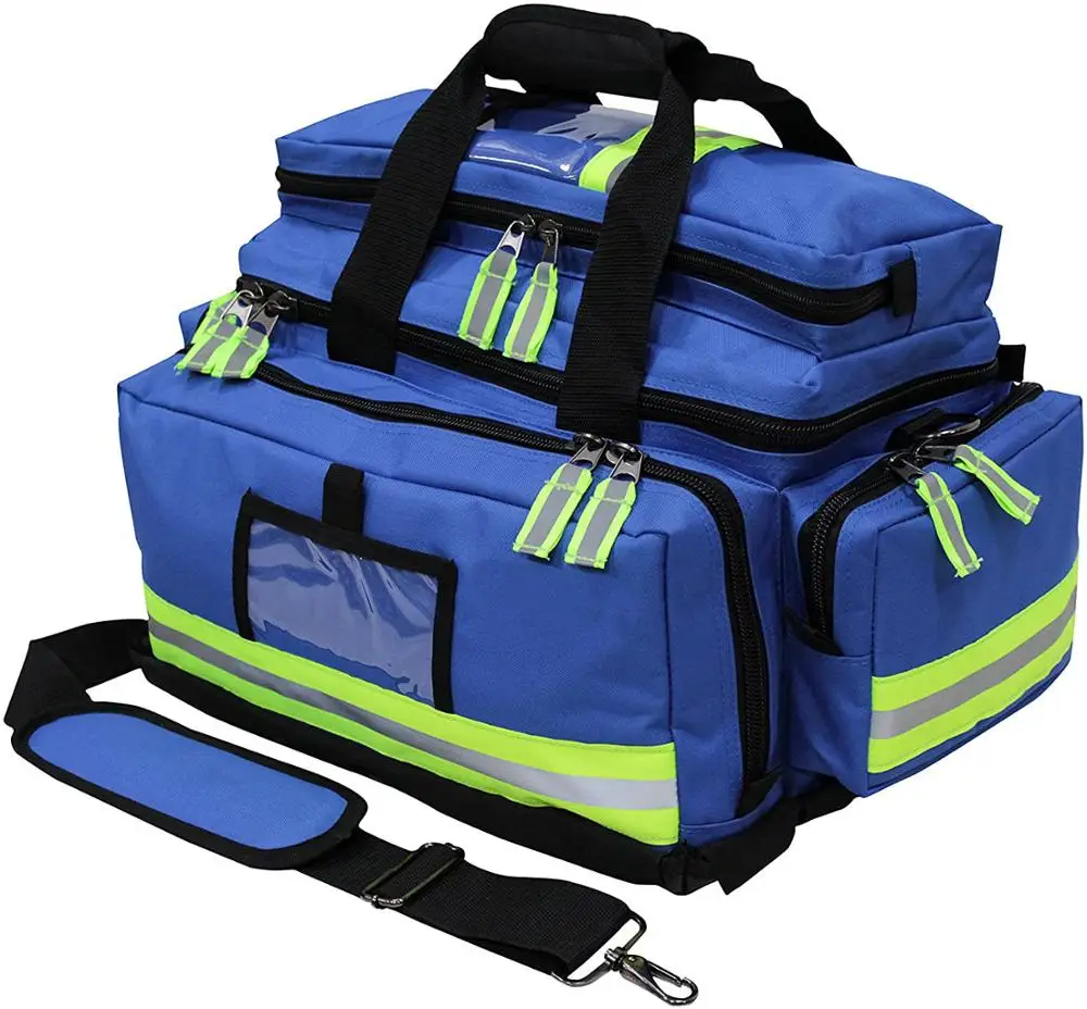 

First Aid Bag Emergency Survival Kit For Camping Travel Bag Large Size Doctor Bag, Blue or customized