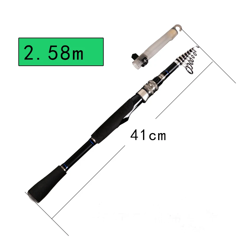 

1.98m 2.28m 2.58mTelescopic rod cheap fishing rod carbon telescopic fishing rod
