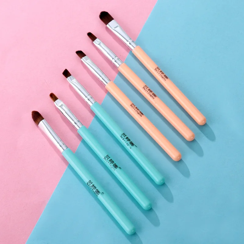 

BEITINGAN high quality makeup brush korea oem makeup soft Three pieces of assembly Eye shadow lip brush eyebrow brush