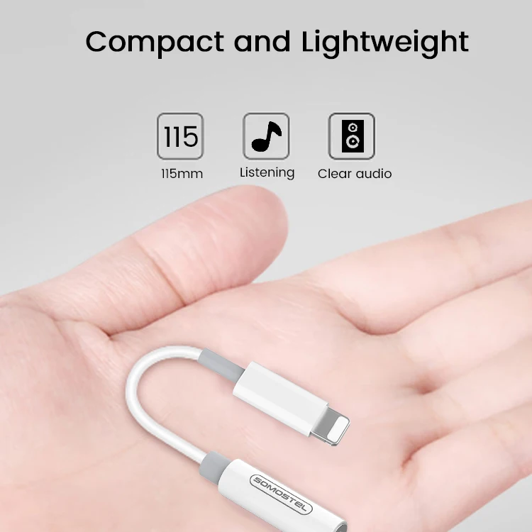 3.5毫米音频插孔适配器lightning接口sms-bz01