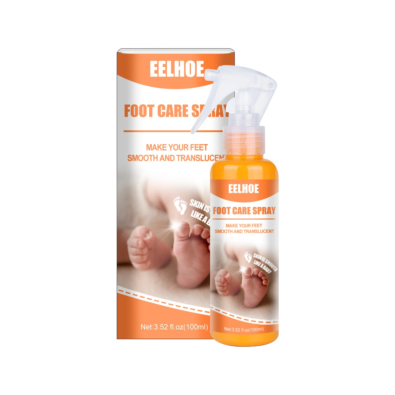 

eelhoe Foot care spray exfoliating dead skin and calluses feet heel elbow and knee care wholesale sticker