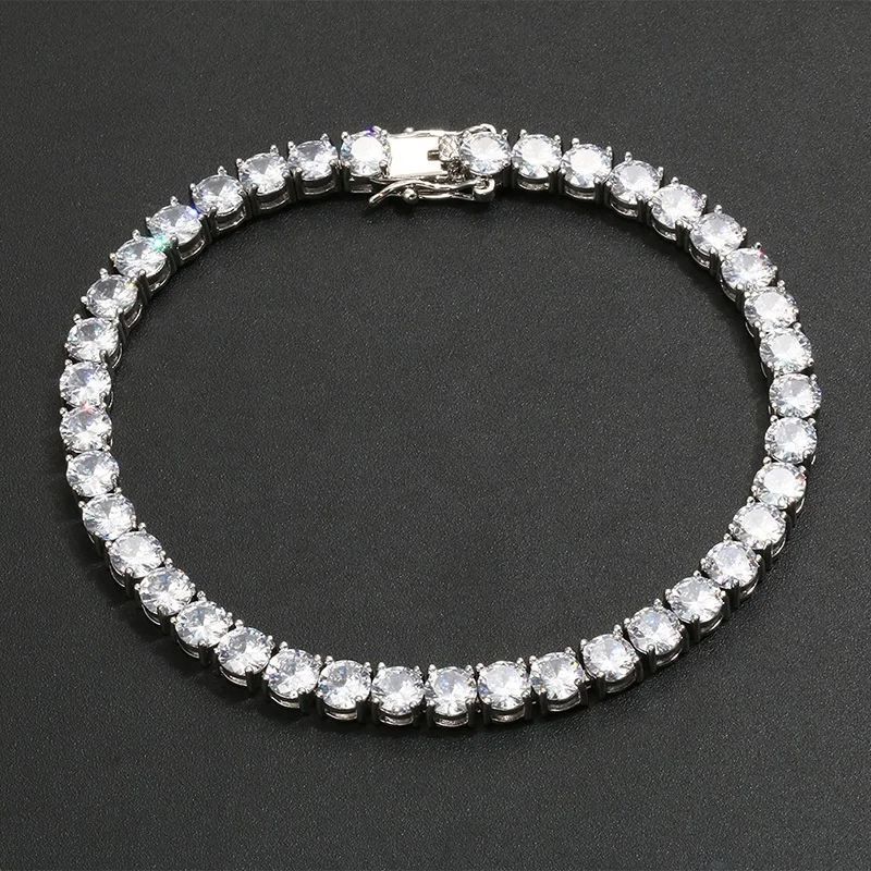 

Fashion custom silver 925 diamond moissanite tennis bracelet women, D color