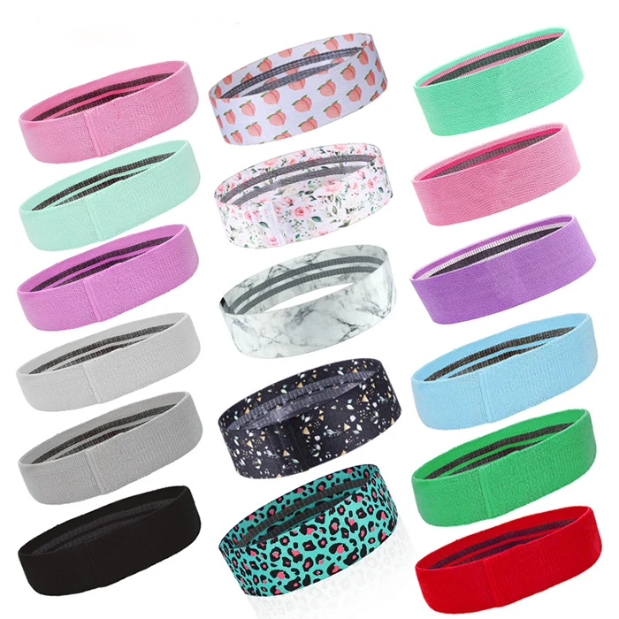 

Free ample custom logo fitness bands resistance Colorful elastic hair bands many color choose