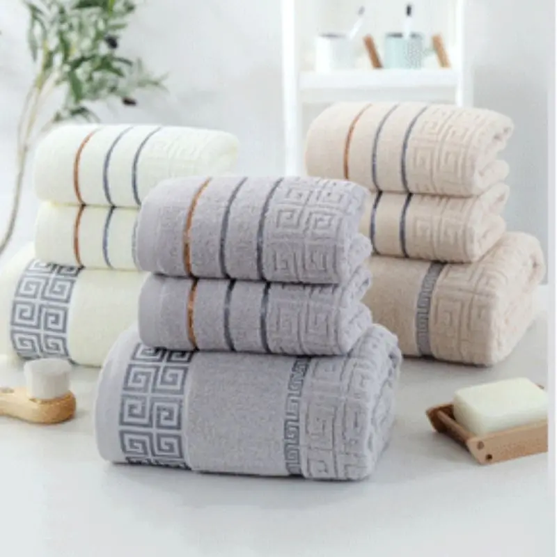 Factory Wholesale Premium Egyptian100% Cotton Bath Towel Set for Hotels Custom Soft Lint-Free Luxury Bath