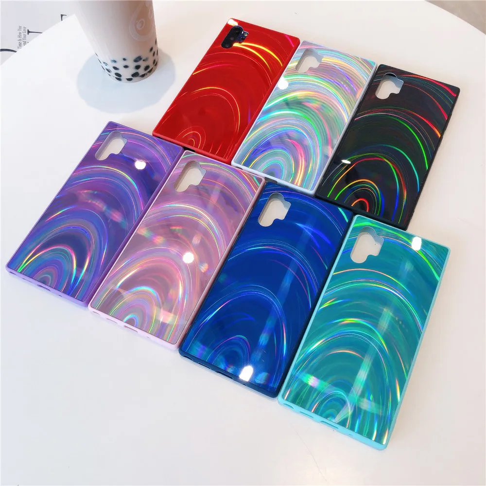 

Luxury Diamond 3D Texture Prism Holographic Laser Mirror Phone Case for iPhone 12 Funda For Samsung Galaxy S21+ S20 A11 A42 A32, 8 color for option