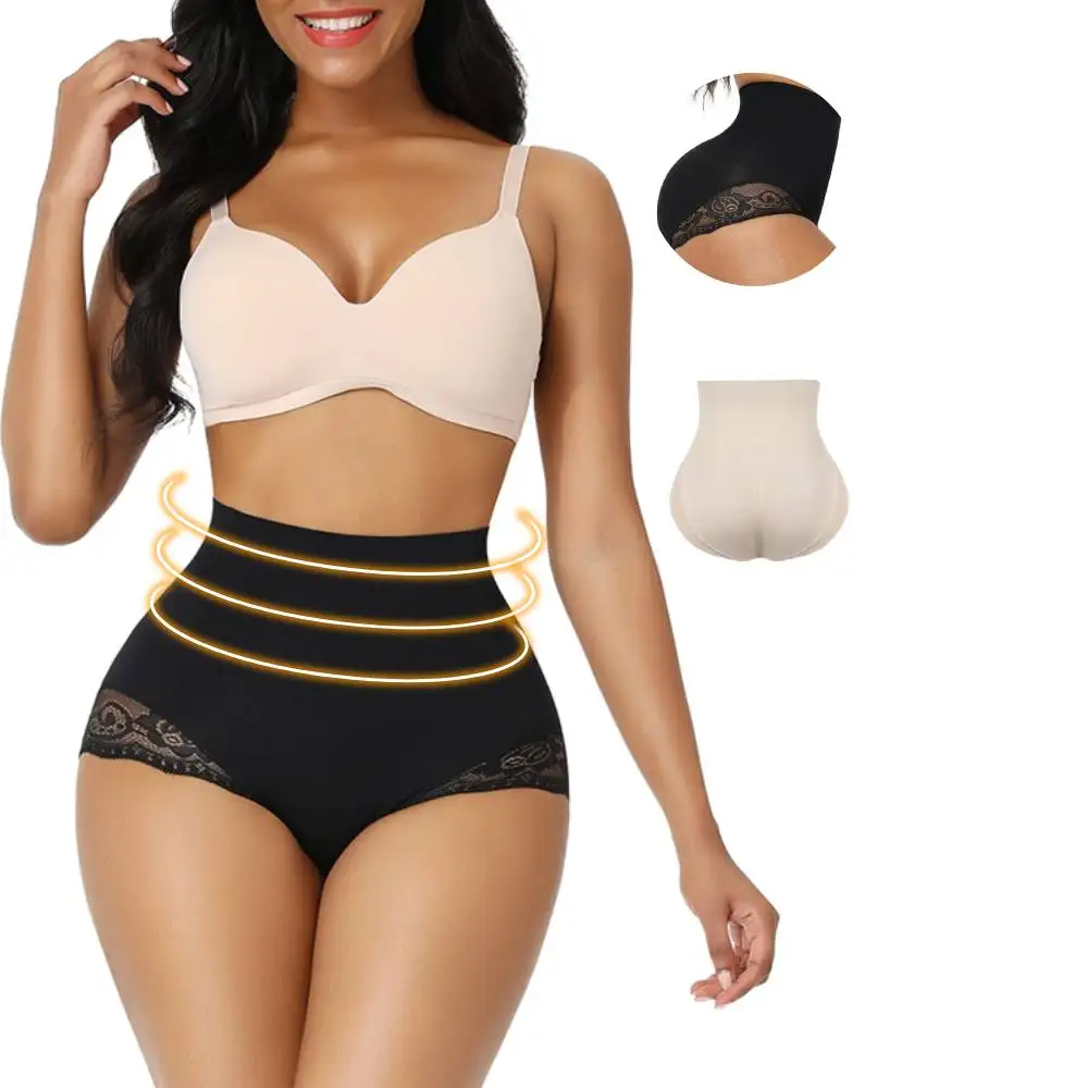 

Fast Shipping High Waisted Slimmer Flat Tummy Butt And Hip Lifter Waist Shaper, As shown