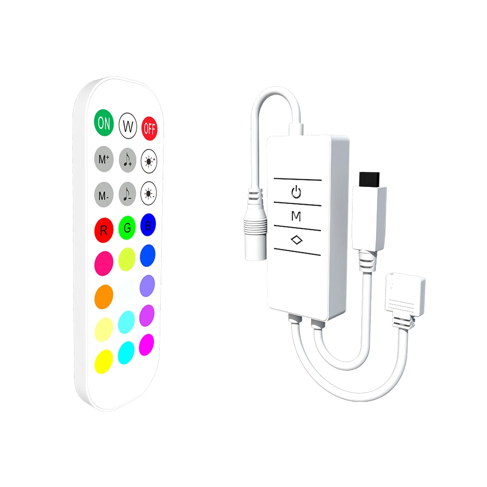 Smart wifi ir remote control rgb China OEM Manufacturer Newest DC5-24V 144W alexa voice control 24 key rgb ir remote controller