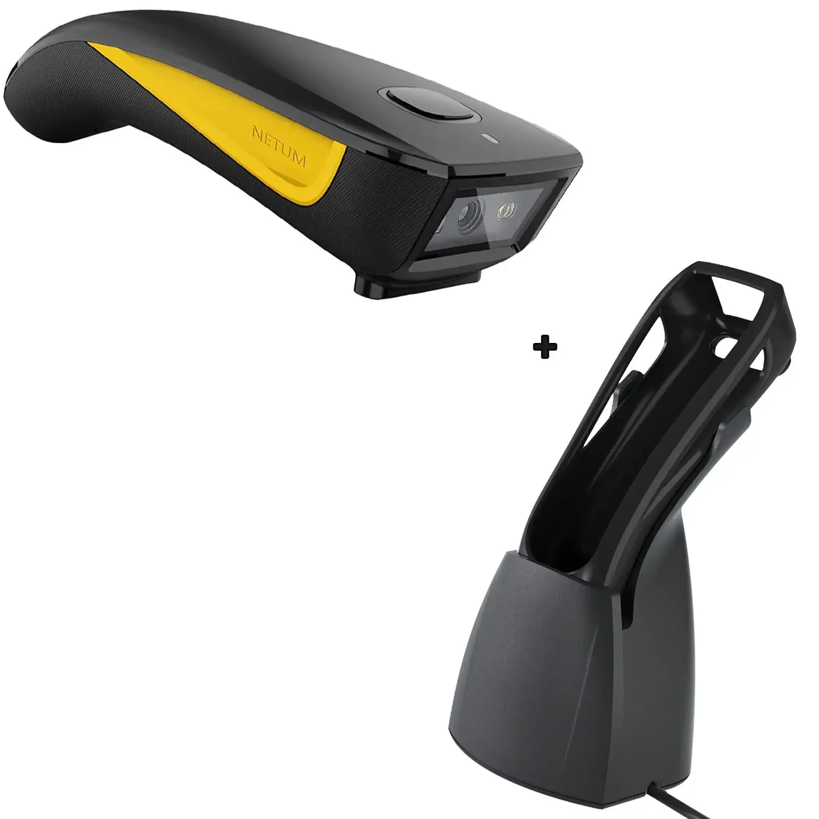 

Netum C750 C740 C830 Portable Handheld 1D+2D Qr Code Laser Auto Portable Barcode Scanner With Stand Wireless 2.4G Scanner