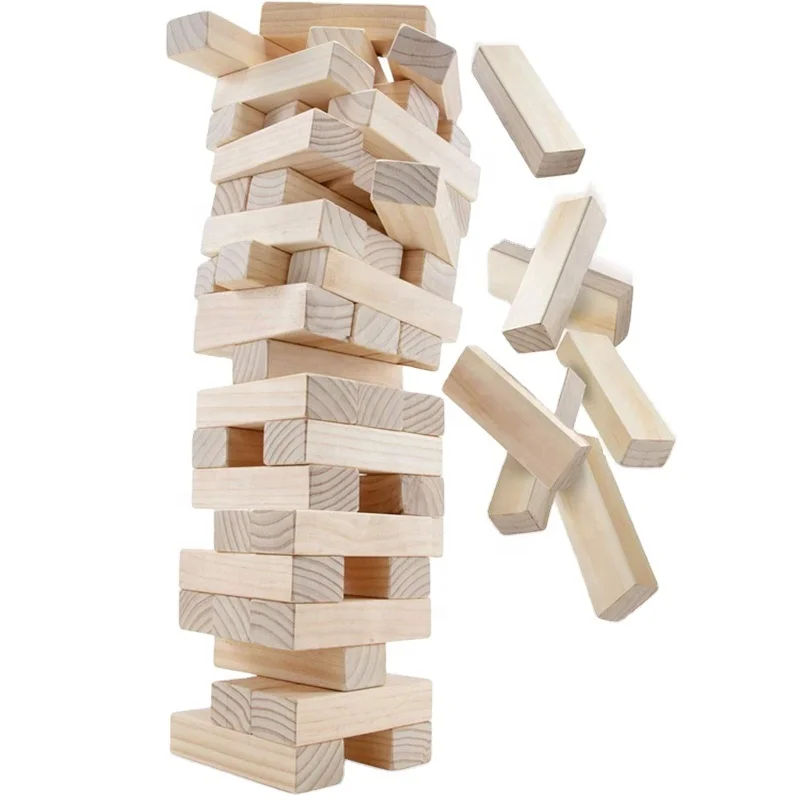 

Outdoor Toys Custom Giant Blocks Game Wood Big Tumbling Tower Classic Large Outdoor Stacking Tower Huge Blocks Timber Sets Fir