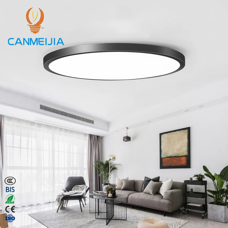 2020 modern ceiling new panel light 16W bedroom light black frame home lighting  white frame ceiling lamps/lamparas de techo