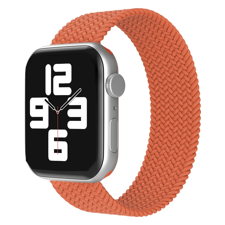 

2022 New Braided Loop Nylon Strap For Apple Watch band 45mm 44mm 40mm 38mm 42mm Belt Bracelet Watchband iWatch Series