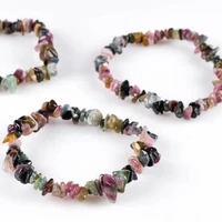 

Charming Colorful Tourmaline Crystal Chips Bracelet,Wholesale Women Jewelry And Healing Power Gemstone