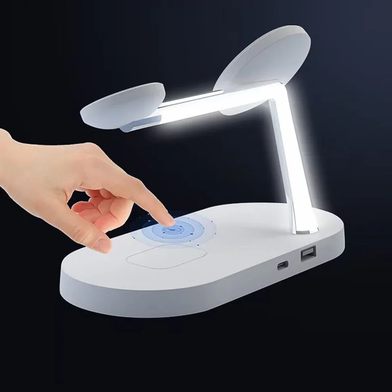 

Universal Qi 15W Magnetic Wireless Phone Charger Station Lamp 3 in 1 Fast Charging Charger