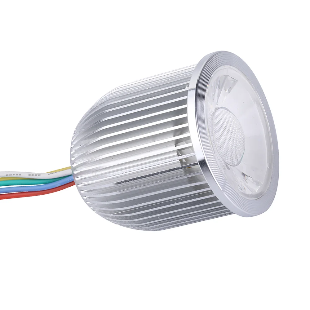 5W 8W RGB or RGBWA RAGBCW LED spot light MR16/GU10 CCT bulb Color Changing 24V or 12V dali or DMX dimmable or PWM dimming