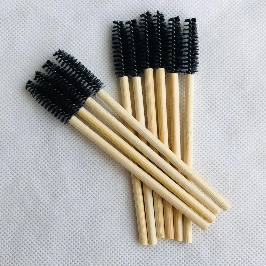 
Eco friendly disposable Bamboo Mascara wand eyelash extensions Plastic Free Bamboo Mascara Wand 